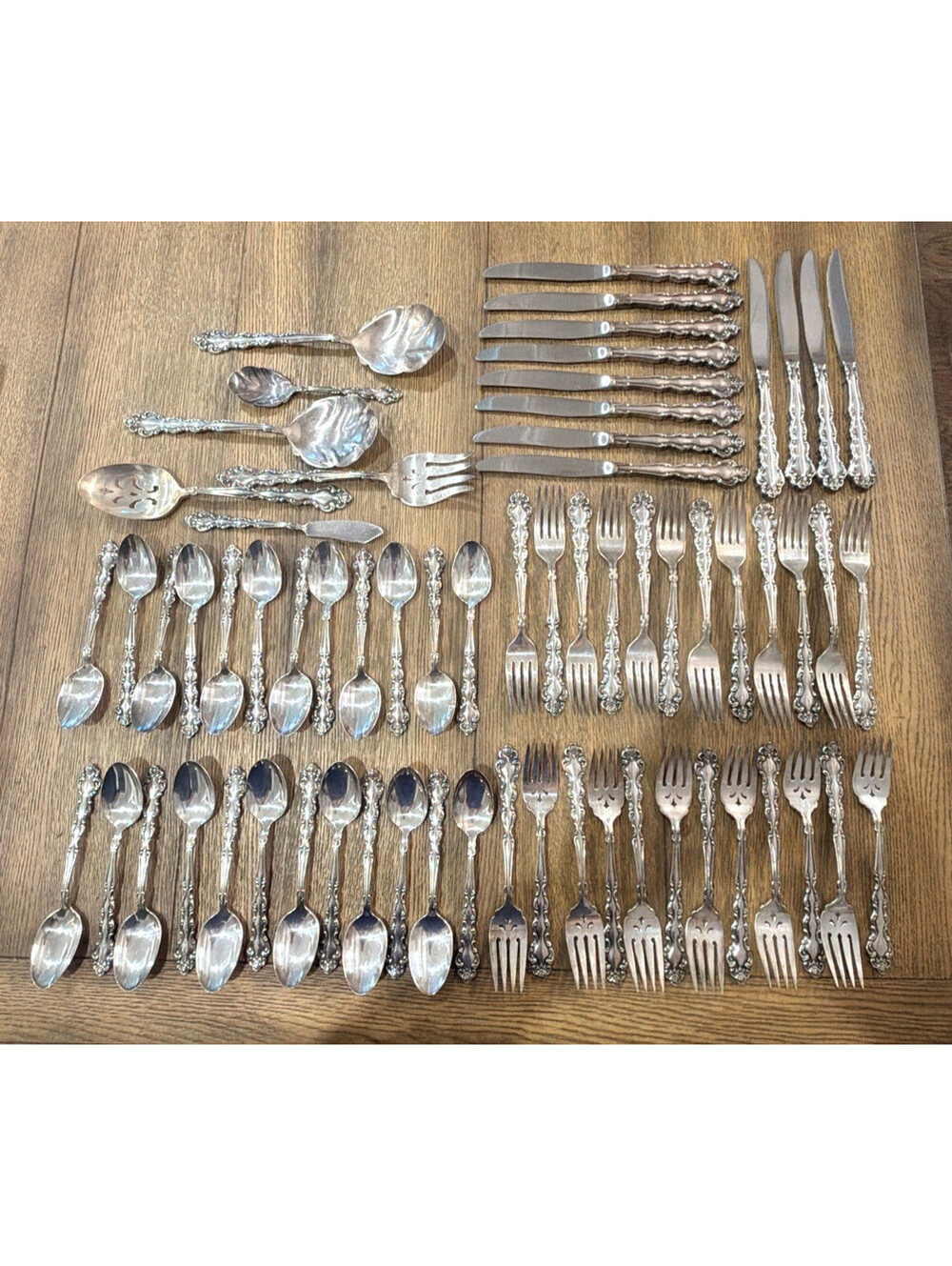 Oneida Community Beethoven Silverplate Flatware 66 Pc Service for 12 + Chest